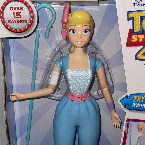 Toy Story 4 BO PEEP Talking Action Figure with STAFF over 15 sayings ages 4+ NE - Picture 2 of 5